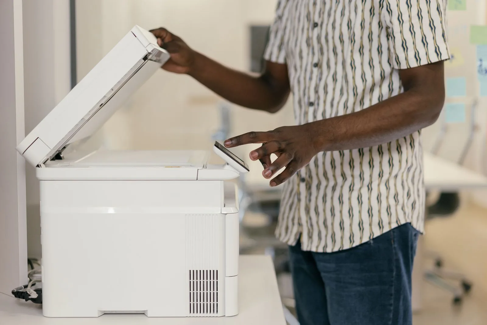 Real photograph of a photocopying service